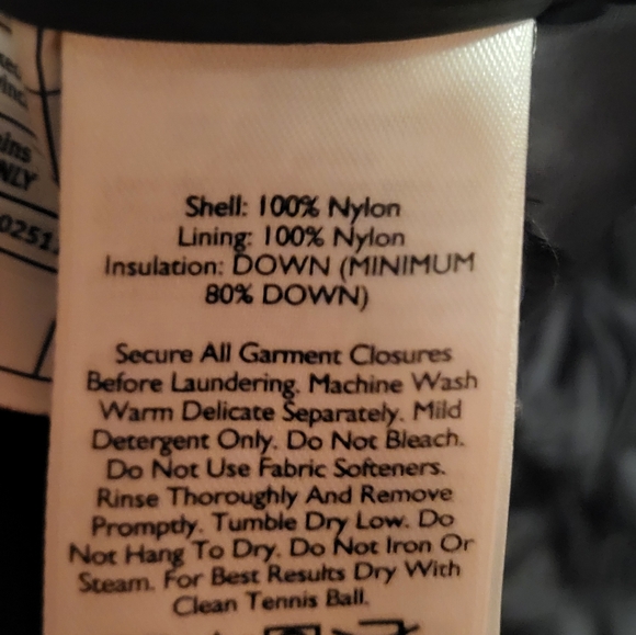 Eddie Bauer Womens EB650 Black Down Packable Puffer Mid Length Jacket Size 2XL - Picture 7 of 7